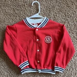 Vintage 90s MLB St Louis Cardinals Baseball Club Jacket USA Made‎ Youth 7 Large